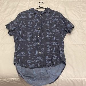 Tommy Hilfiger sailboat collar shirt size L